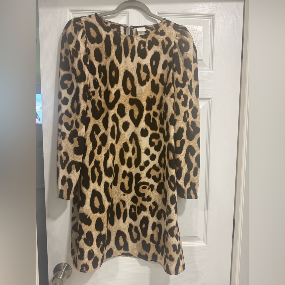 H&M Animal Print Shift Dress
